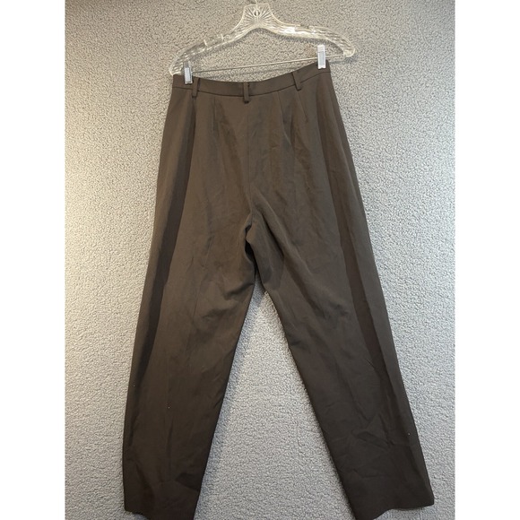 Rafaella Womens Dress Pants Size 10p Petite Brown Polyester Stretch Relaxed Fit - Picture 5 of 6